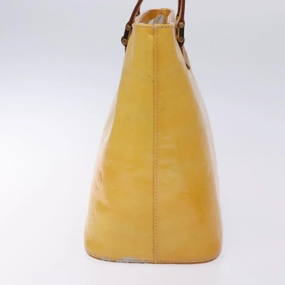 LOUIS VUITTON Monogram Vernis Houston Hand Bag Gris M91053 LV Auth 132526